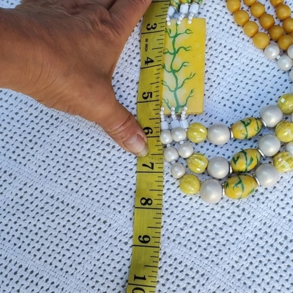 Vintage Triple Strand‎  Artisan Necklace - Picture 5 of 9